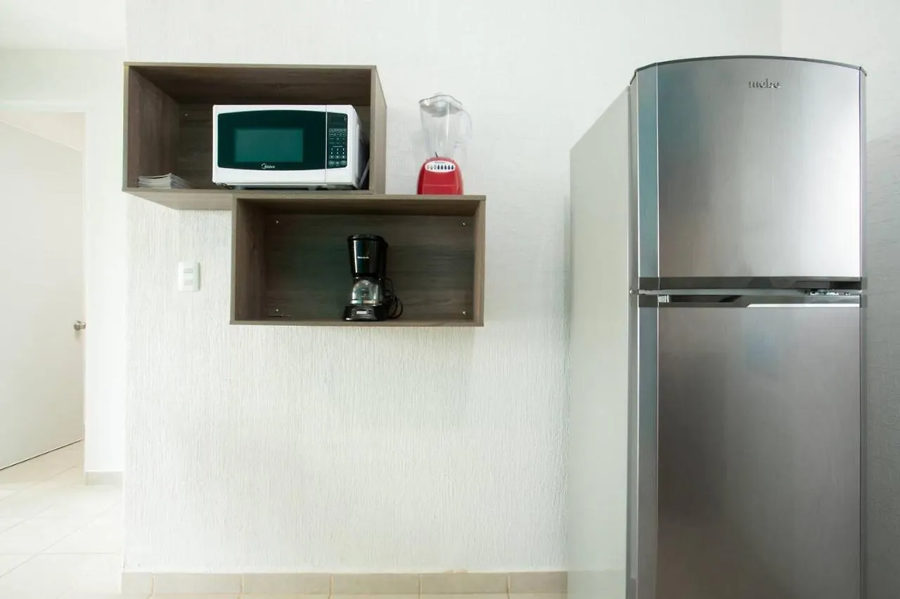 Apartamento Gema Turquesa En Privada Con Seguridad Y Familiar Apartamento Playa del Carmen México